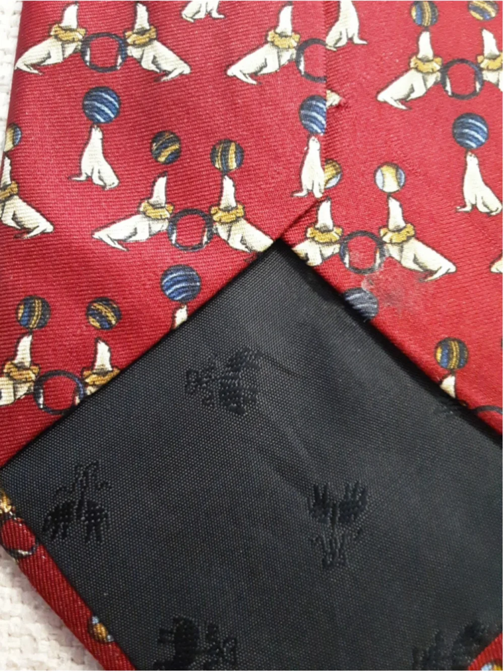BROOKS BROS Two 2 Classic Red SILK TIES Seals-Italy  Rep Stripe-England